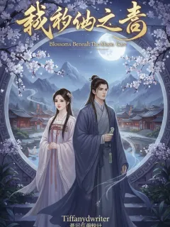 Blossoms beneath the moon gate